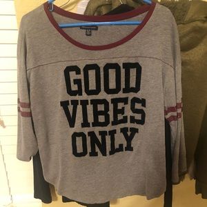 Baseball T-“Good vibes only” (3 for $30!)